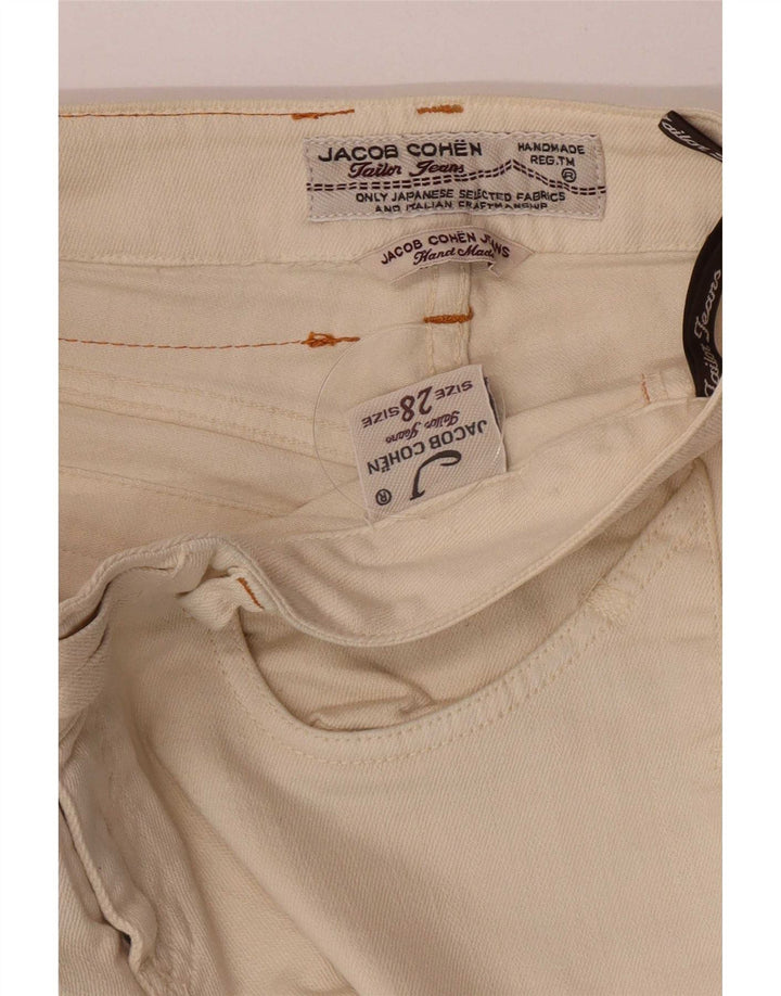 Blugi slim pentru femei Jacob Cohen W28 L30 bumbac bej