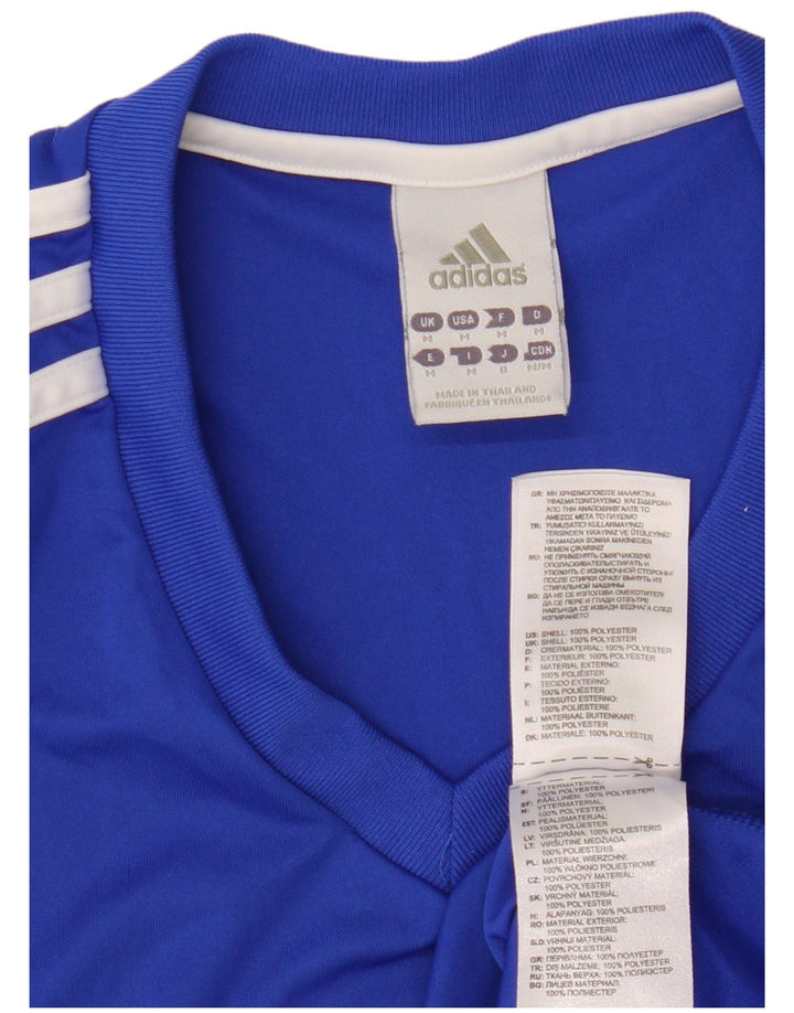 Tricou Adidas Climalite pentru bărbați Top Medium Blue Poliester