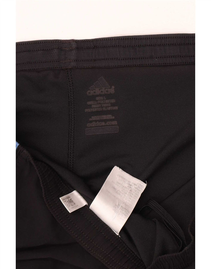 Pantaloni scurți sport pentru bărbați Adidas, mari, negru, poliester color bloc