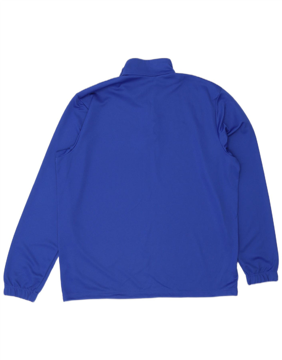Adidas Climalite Graphic Zip Neck Top Maneca lunga XL Albastru Poliester
