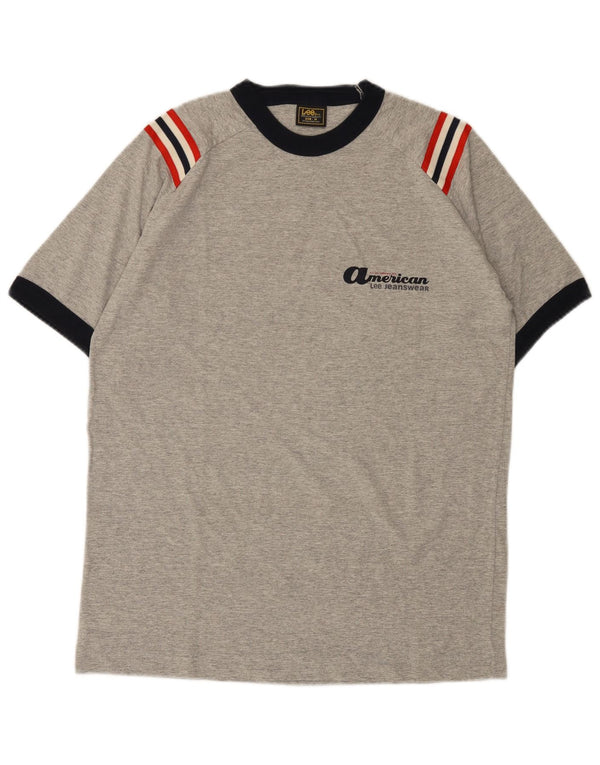 Tricou pentru bărbați Lee Top din bumbac gri mediu