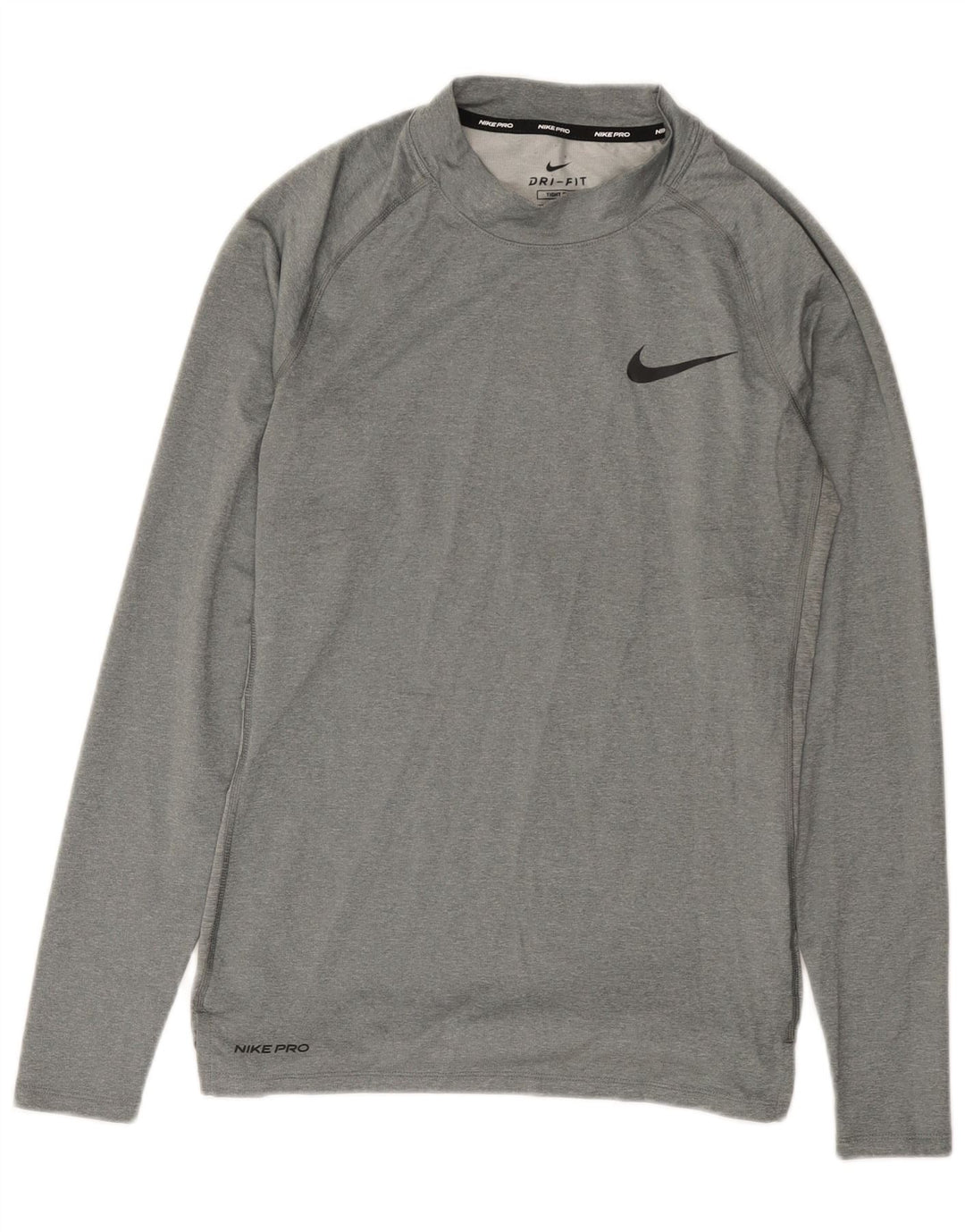 Tricou pentru bărbați Nike Dri Fit Top cu mânecă lungă, gri mediu, poliester