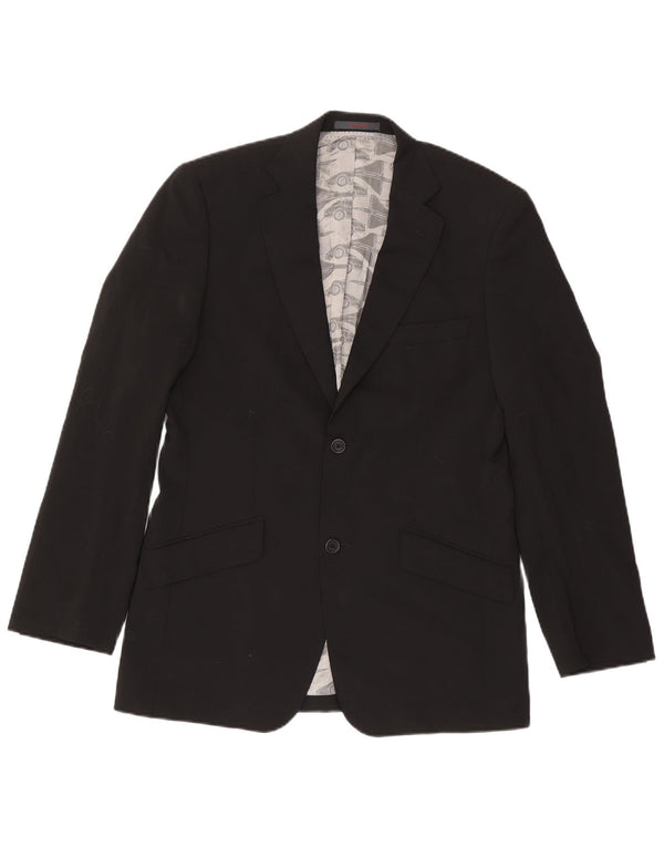 Sacou Ted Baker pentru bărbați cu 2 nasturi, UK 38, lână neagră medie
