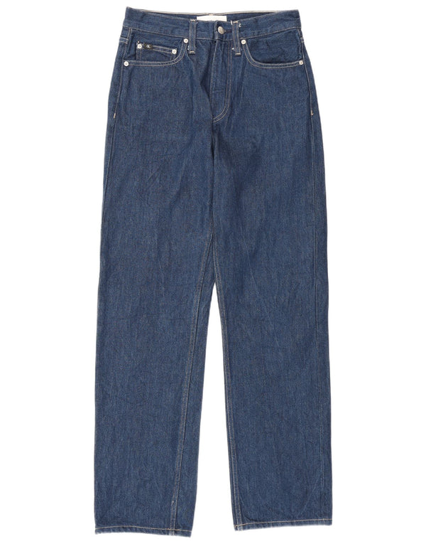 Blugi drepti pentru femei Calvin Klein W28 L30 Bumbac albastru