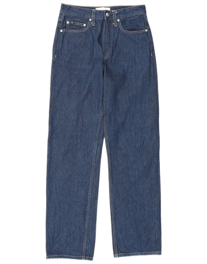 Blugi drepti pentru femei Calvin Klein W28 L30 Bumbac albastru