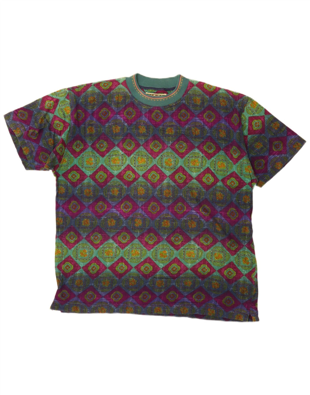 Tricou grafic pentru bărbați vintage Top mare multicolor geometric