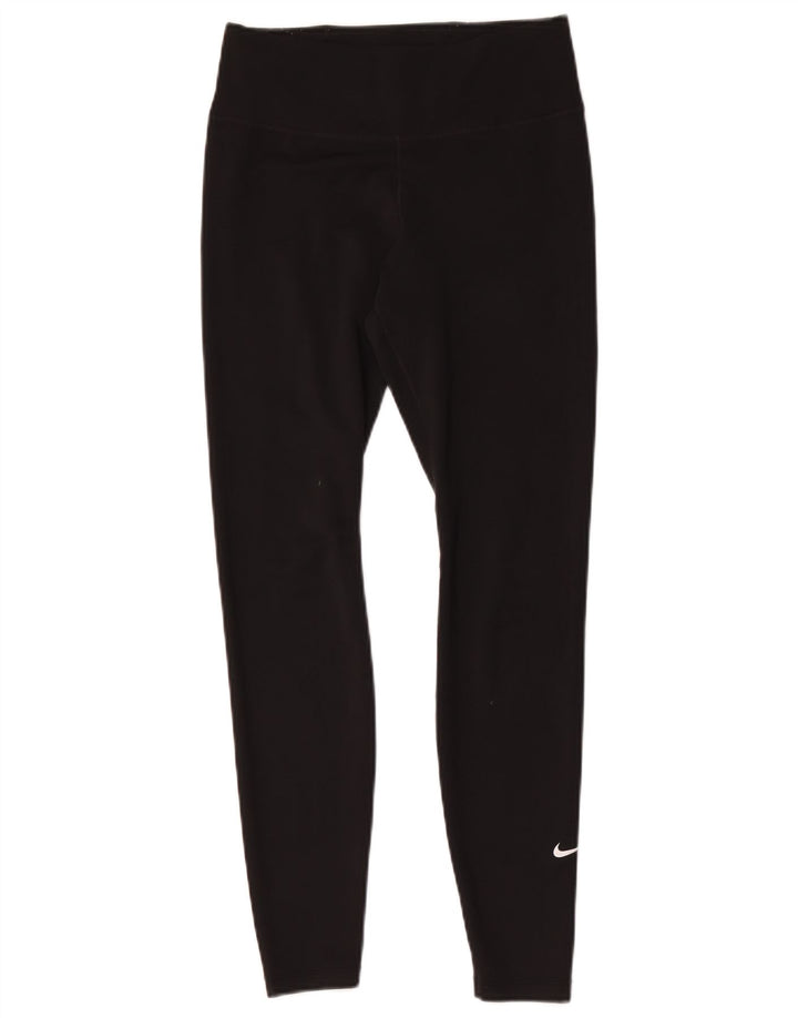 Leggings Dri Fit Nike pentru femei UK 10, poliester negru mic