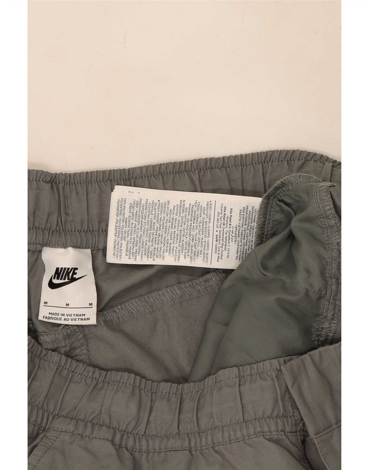 Pantaloni cargo drepti pentru bărbați Nike, medii W30 L27, bumbac gri