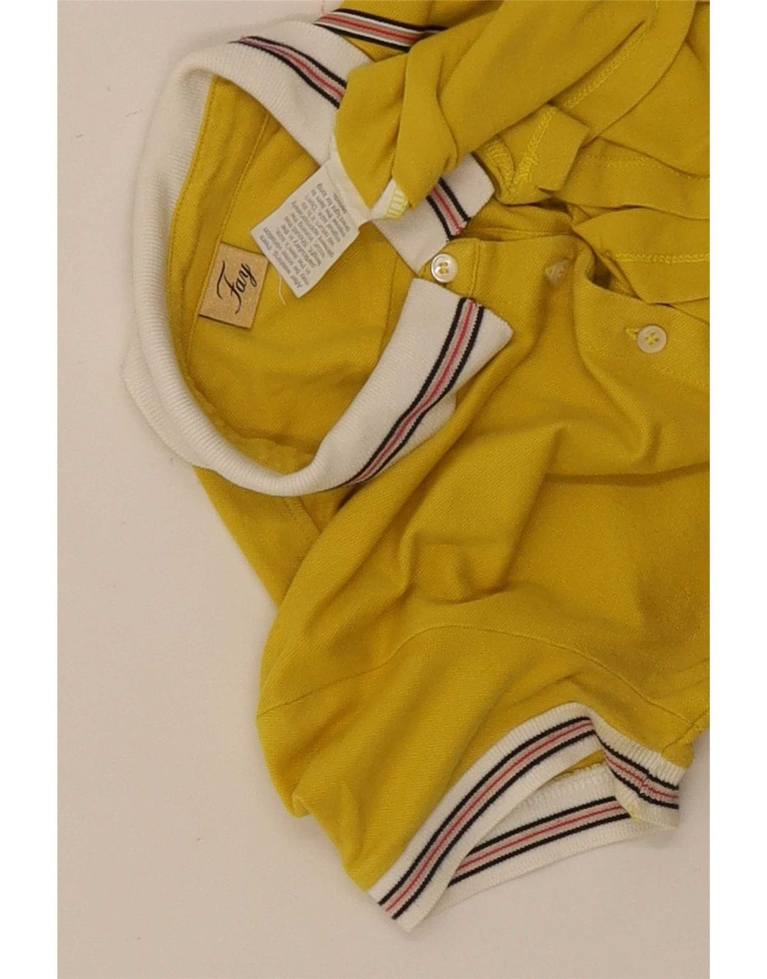 Tricou polo Fay pentru femei UK 12 Galben mediu