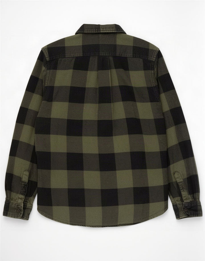 Cămașă de flanel pentru bărbați Levi's, bumbac cu carouri mici, verde