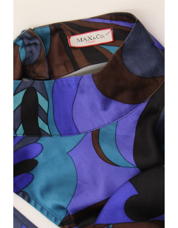 Max & Co. Rochie teacă cu model abstract pentru femei UK 12 Mov mediu