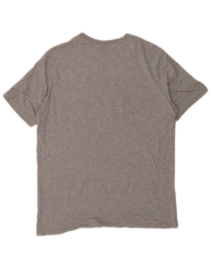 CHAMPION Mens Graphic T-Shirt Top Large Grey