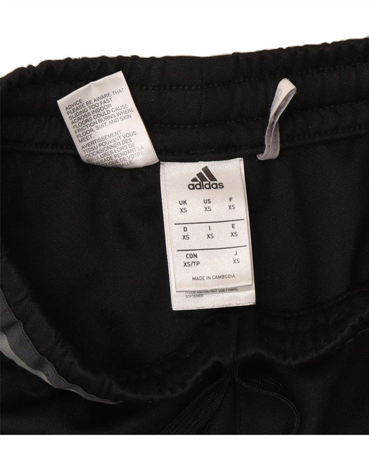 ADIDAS Womens Climalite Tracksuit Trousers UK 4 XS  Black Polyester Vintage Adidas and Second-Hand Adidas from Messina Hembry 