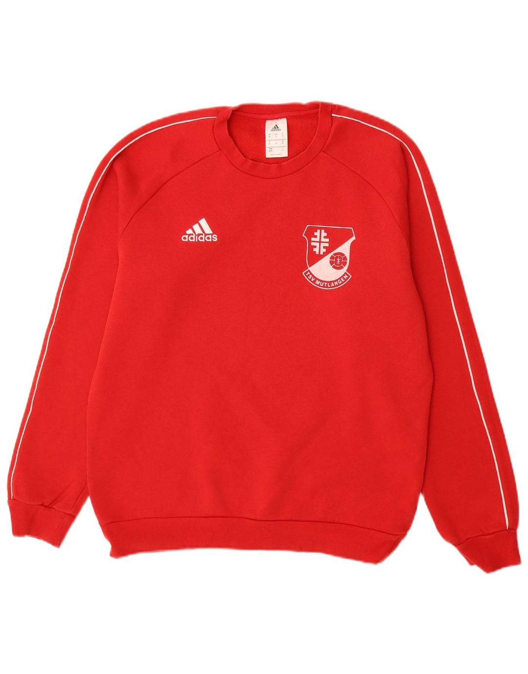 Hanorac grafic pentru bărbați Adidas Jumper Bumbac Roșu Mediu