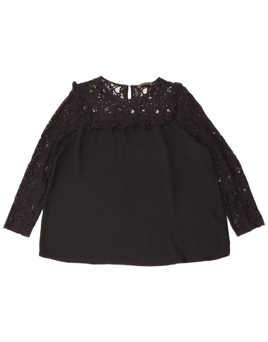 Bluză supradimensionată cu mânecă lungă pentru femei Marks & Spencer UK 16 Large Black