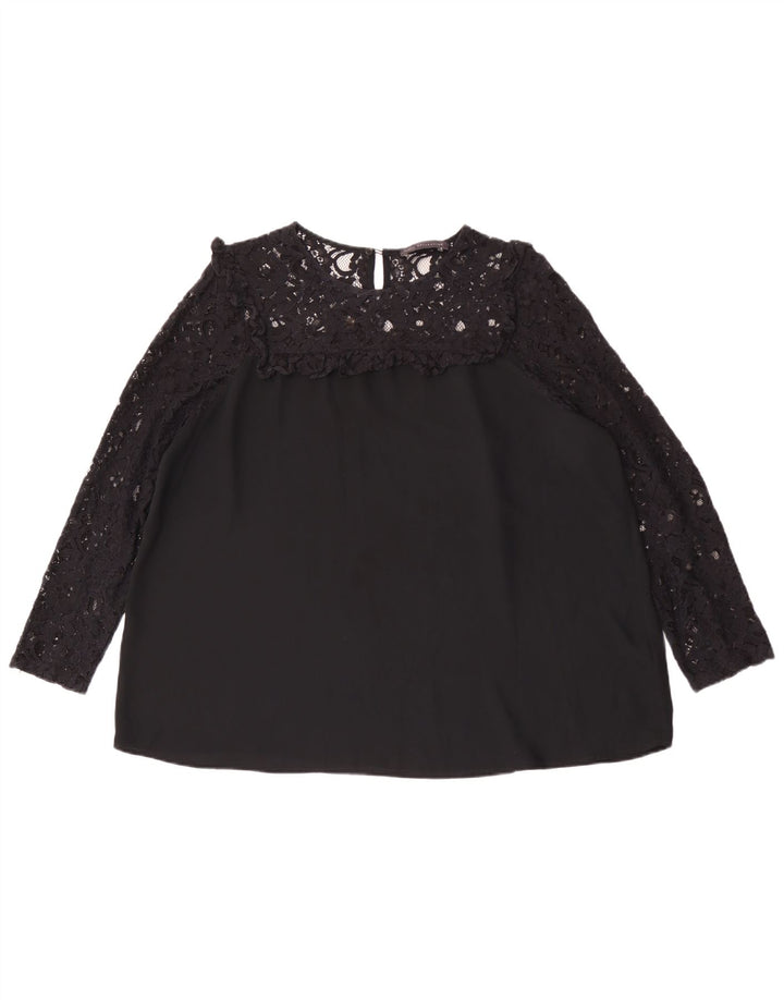 Bluză supradimensionată cu mânecă lungă pentru femei Marks & Spencer UK 16 Large Black