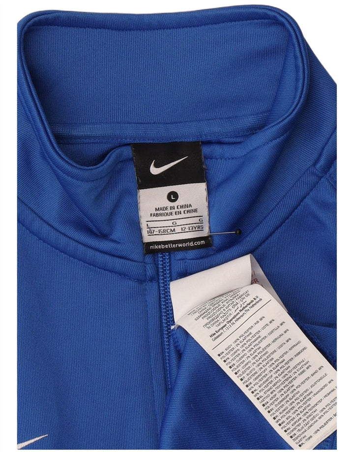 Jachetă de top pentru trening cu grafică Nike pentru băieți 12-13 ani, mare, albastru