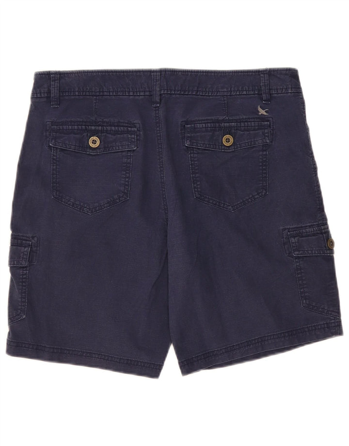 Pantaloni scurti cargo pentru femei Eddie Bauer US 10 Large W34 Bumbac bleumarin