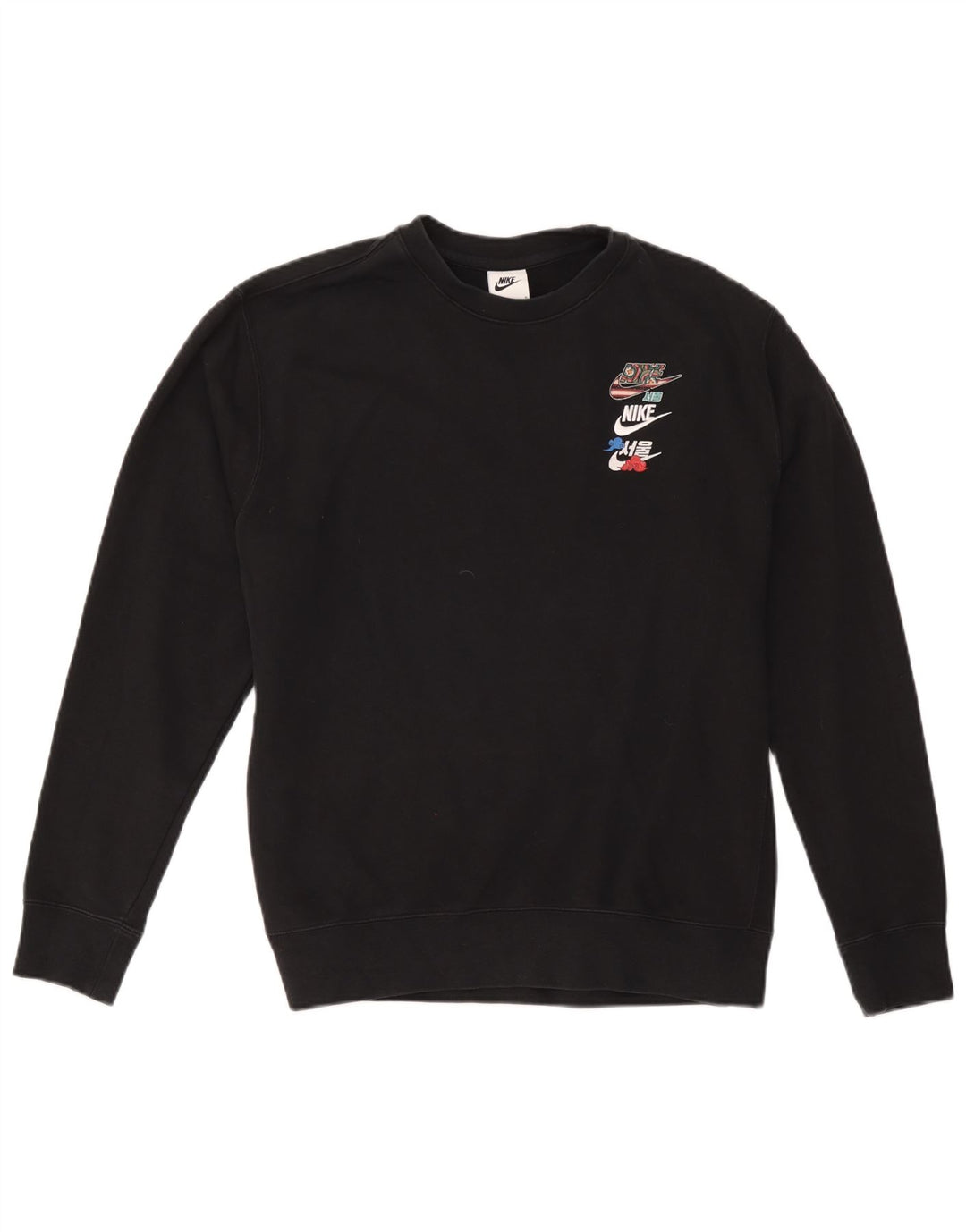 Pulover Nike pentru femei UK 16, mare, negru, bumbac