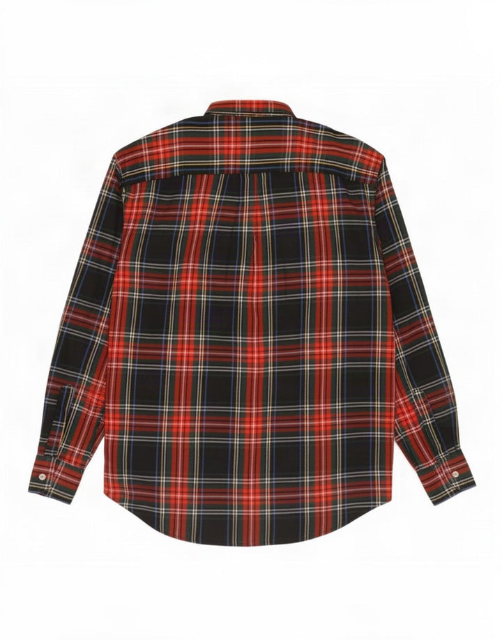Cămașă Vintage pentru bărbați din flanel, mare, multicolor, din bumbac cu carouri