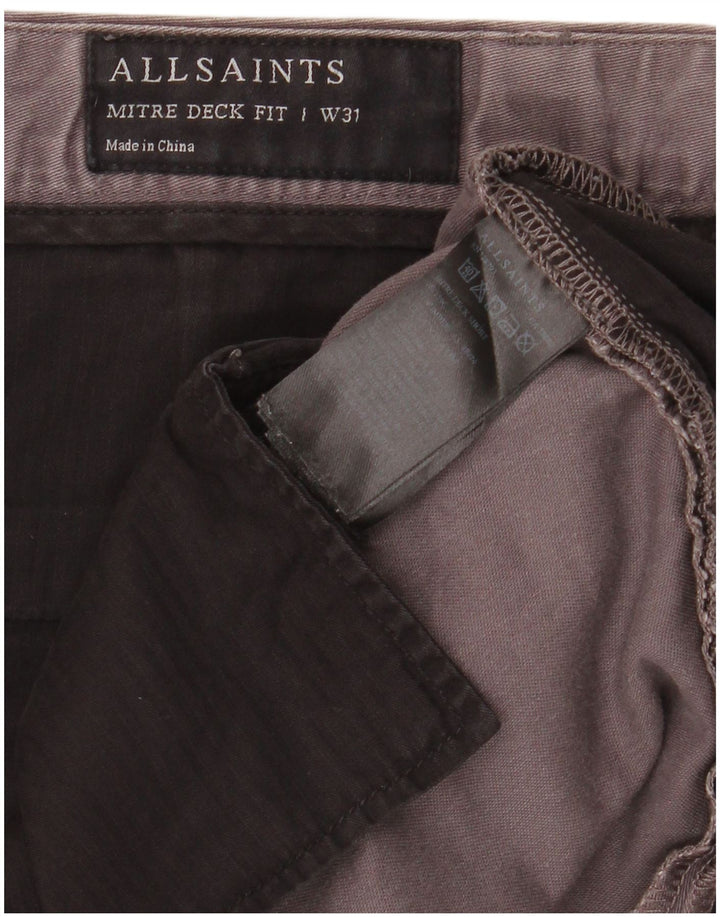 Pantaloni scurți chino pentru bărbați All Saints W31 bumbac gri mediu