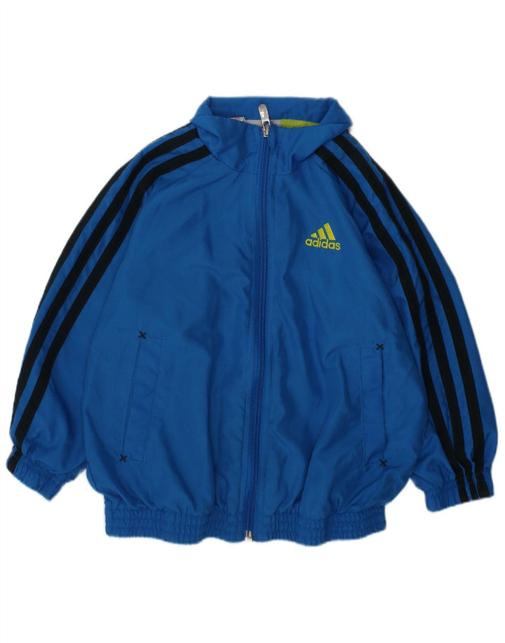 Jachetă de trening pentru bebeluși ADIDAS 18-24 luni, poliester albastru