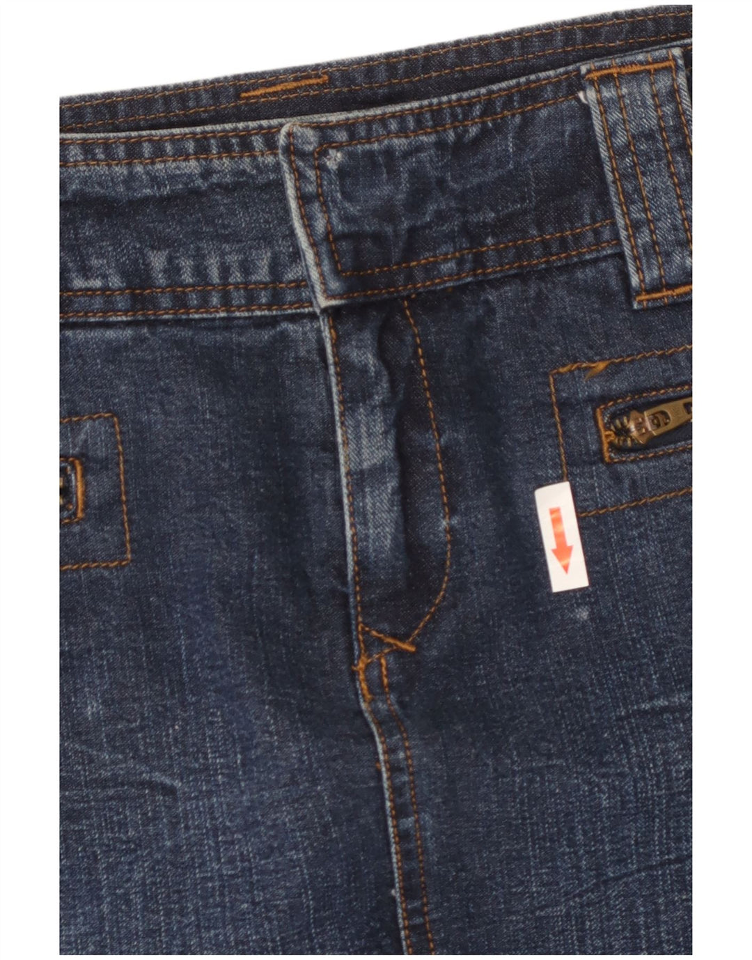 Fusta Denim Dkny W28 Bumbac Albastru Mediu