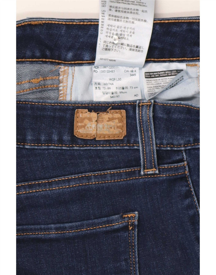 Blugi tăiați Levi's pentru femei L29 L26 Bumbac albastru