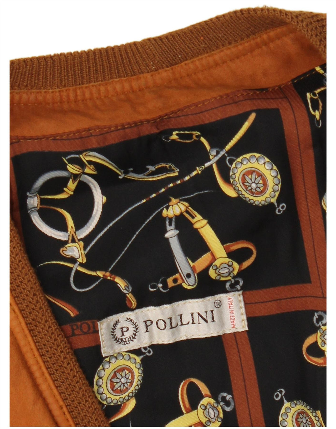 Pollini Gilet din piele pentru bărbați UK 40 Large Brown