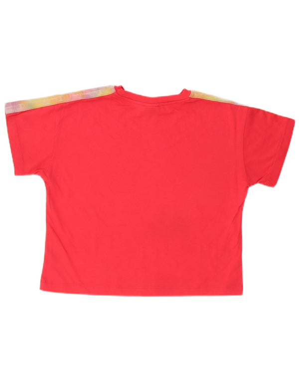 Tricou grafic supradimensionat pentru femei Champion UK 10 Small Red Colorblock