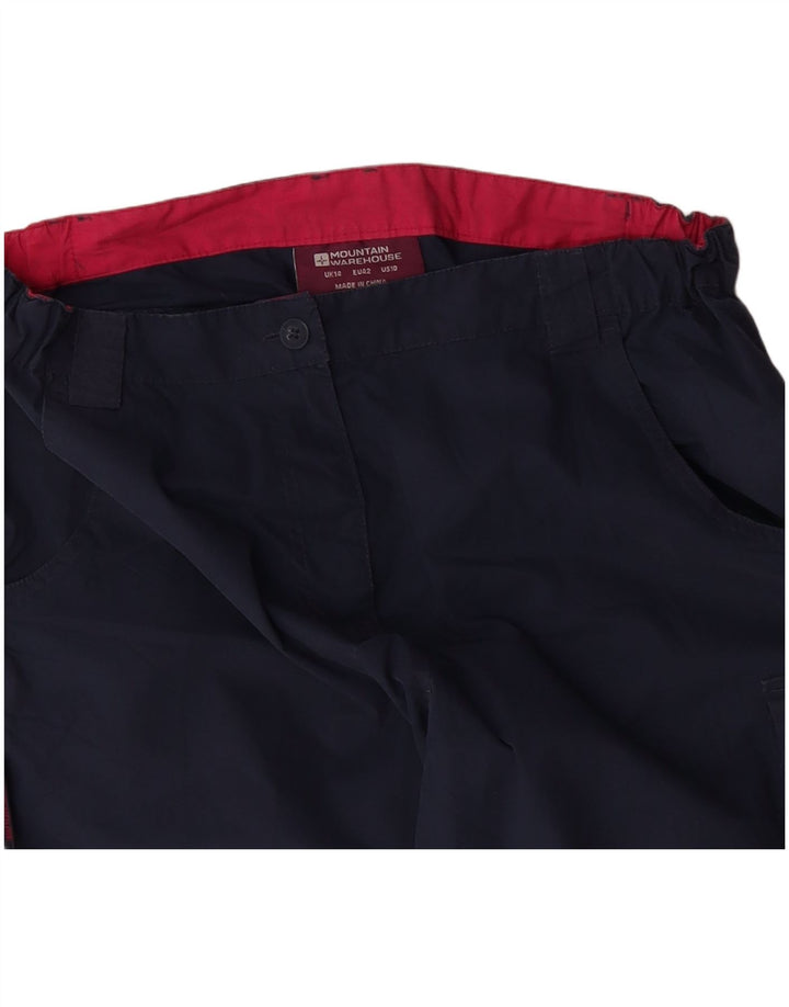 MOUNTAIN WAREHOUSE Pantaloni Capri pentru femei UK 14 Large W34 L22 Bleumarin