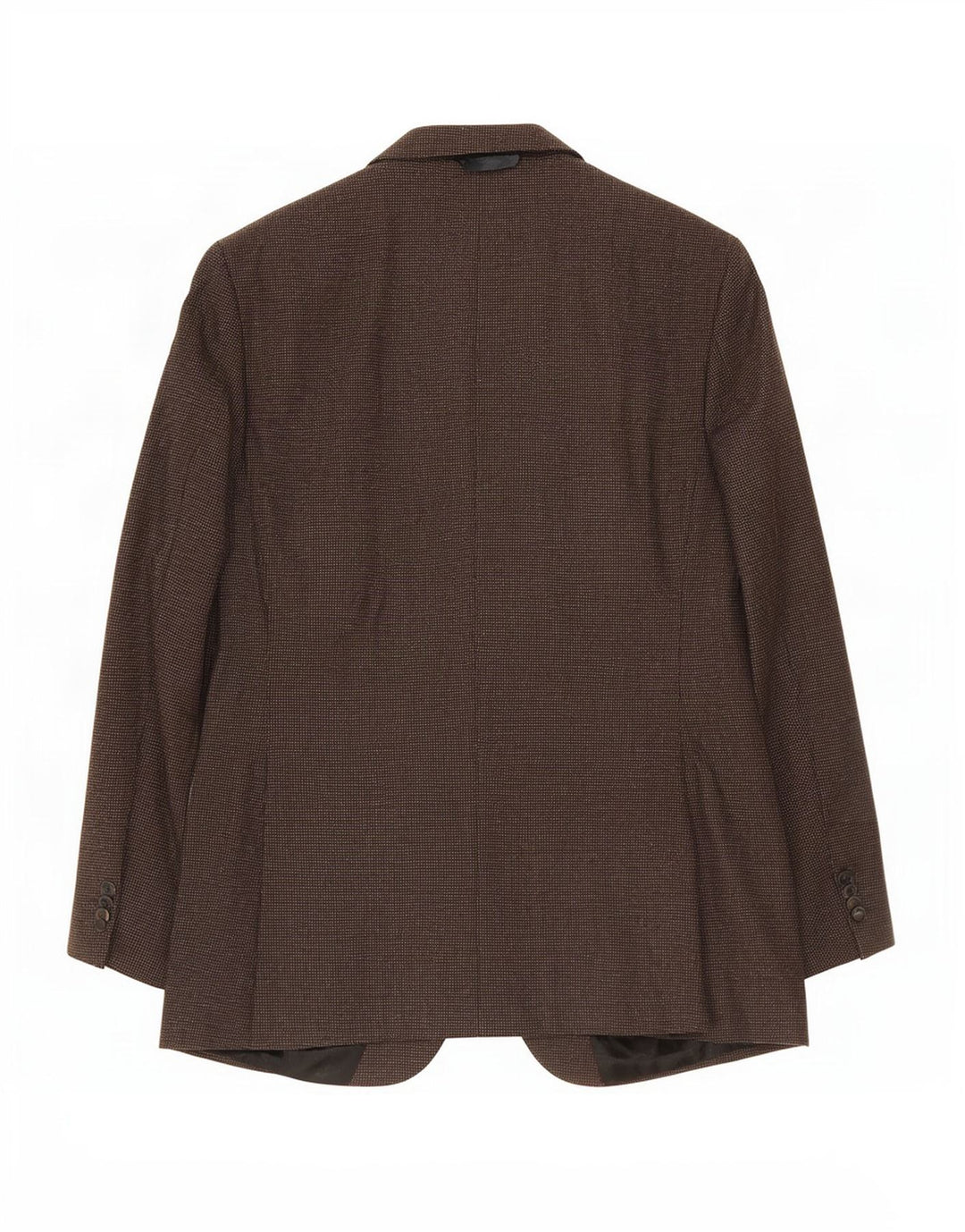 Blazer pentru bărbați Hugo Boss cu 2 nasturi US 44 2XL Lână cu pete maro