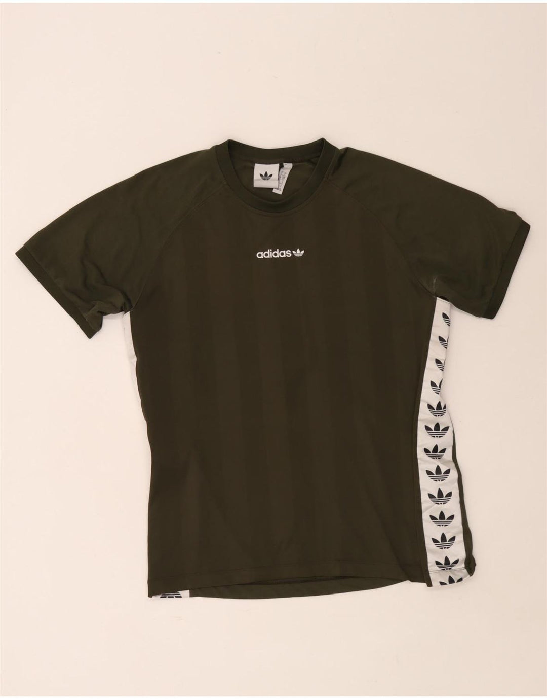 Tricou grafic Adidas pentru bărbați Top mare Kaki Poliester color bloc