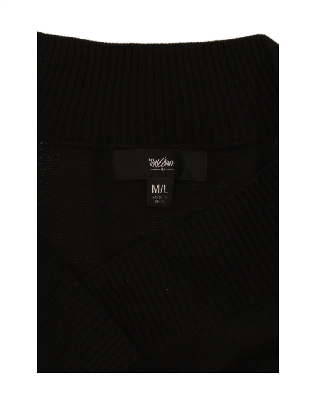 MOSSIMO Womens Oversized Poncho Jumper UK 14 Medium Black Vintage Mossimo and Second-Hand Mossimo from Messina Hembry 