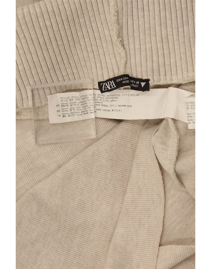 Pulover pentru femei fără mâneci cu gât rulat Zara UK 12 Bej mediu