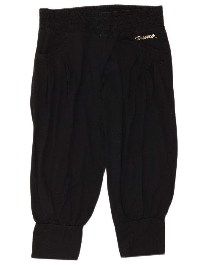 Pantaloni de trening Capri pentru femei Puma Pantaloni de jogging UK 12 Poliester mediu negru
