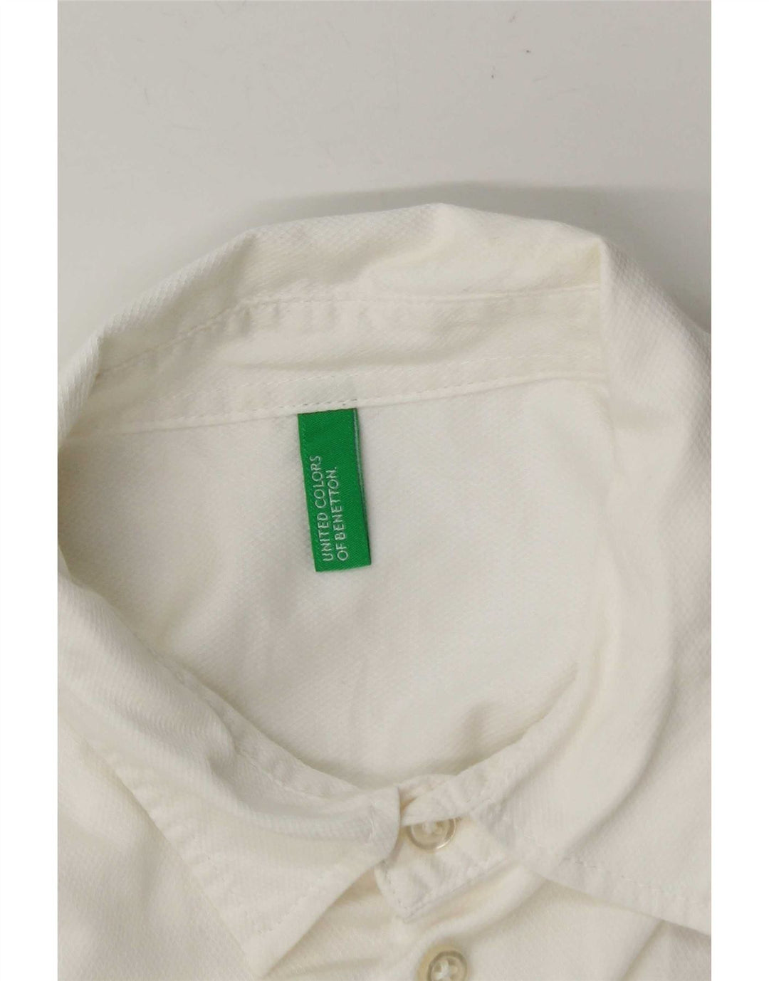 Cămașă Benetton Bărbați Mic Alb