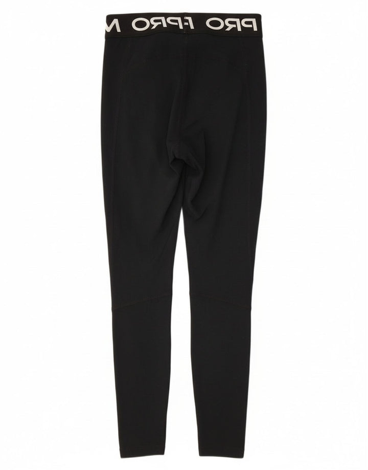 Leggings grafic Nike pentru femei UK 8 Small Negru Poliester