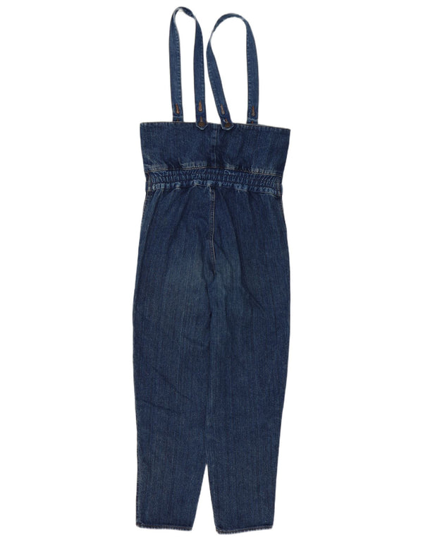 Salopetă de denim vintage pentru femei UK 10 Small Blue