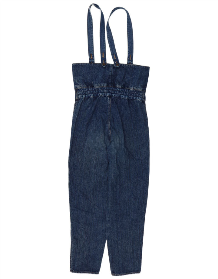 Salopetă de denim vintage pentru femei UK 10 Small Blue