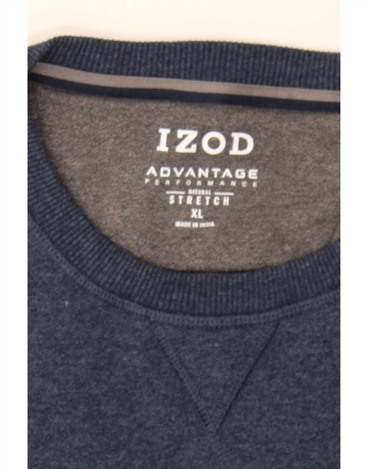 IZOD Mens Sweatshirt Jumper XL Navy Blue Cotton Vintage Izod and Second-Hand Izod from Messina Hembry 