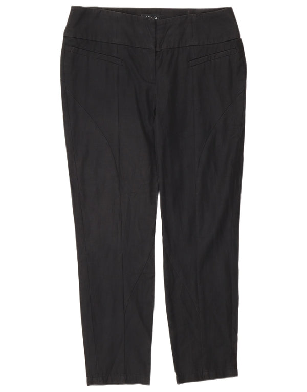 Max & Co. Pantaloni chino skinny pentru femei UK 12 Medium L30 L27 Bumbac negru