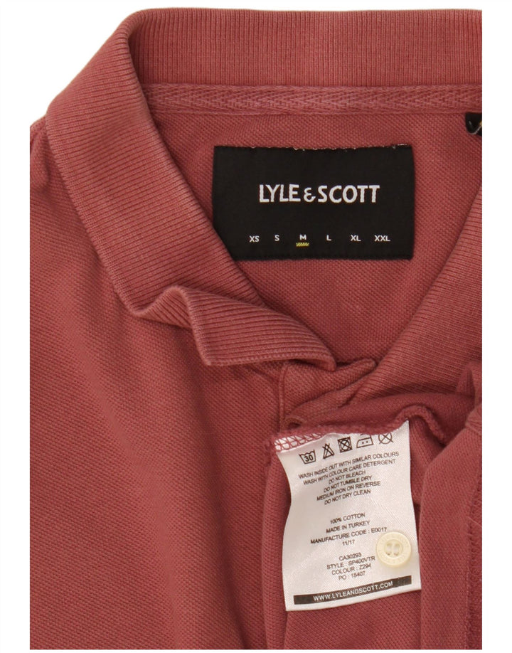 Tricou polo Lyle & Scott pentru bărbați, maro mediu