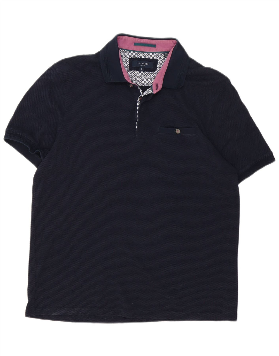 Tricou polo pentru bărbați Ted Baker Mărimea 5 XL Bleumarin