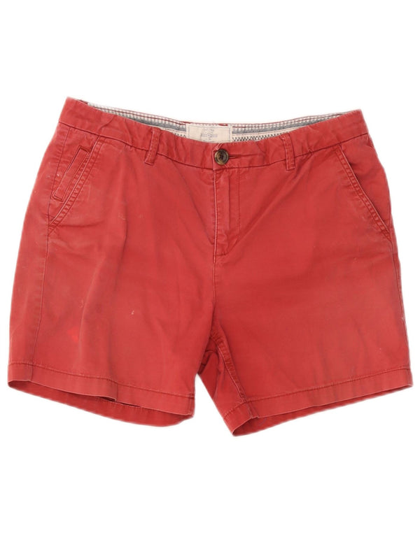 Pantaloni scurți chino pentru femei Fat Face UK 10 Small W32 Bumbac roșu