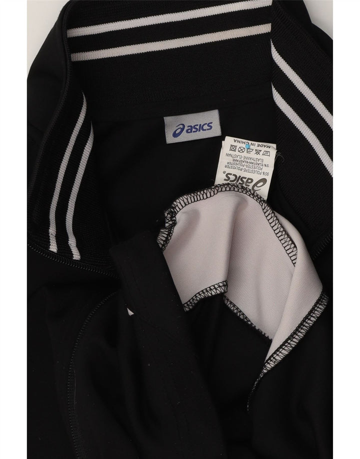 Jachetă de trening Asics pentru femei UK 14 Medium Black Colorblock Poliester