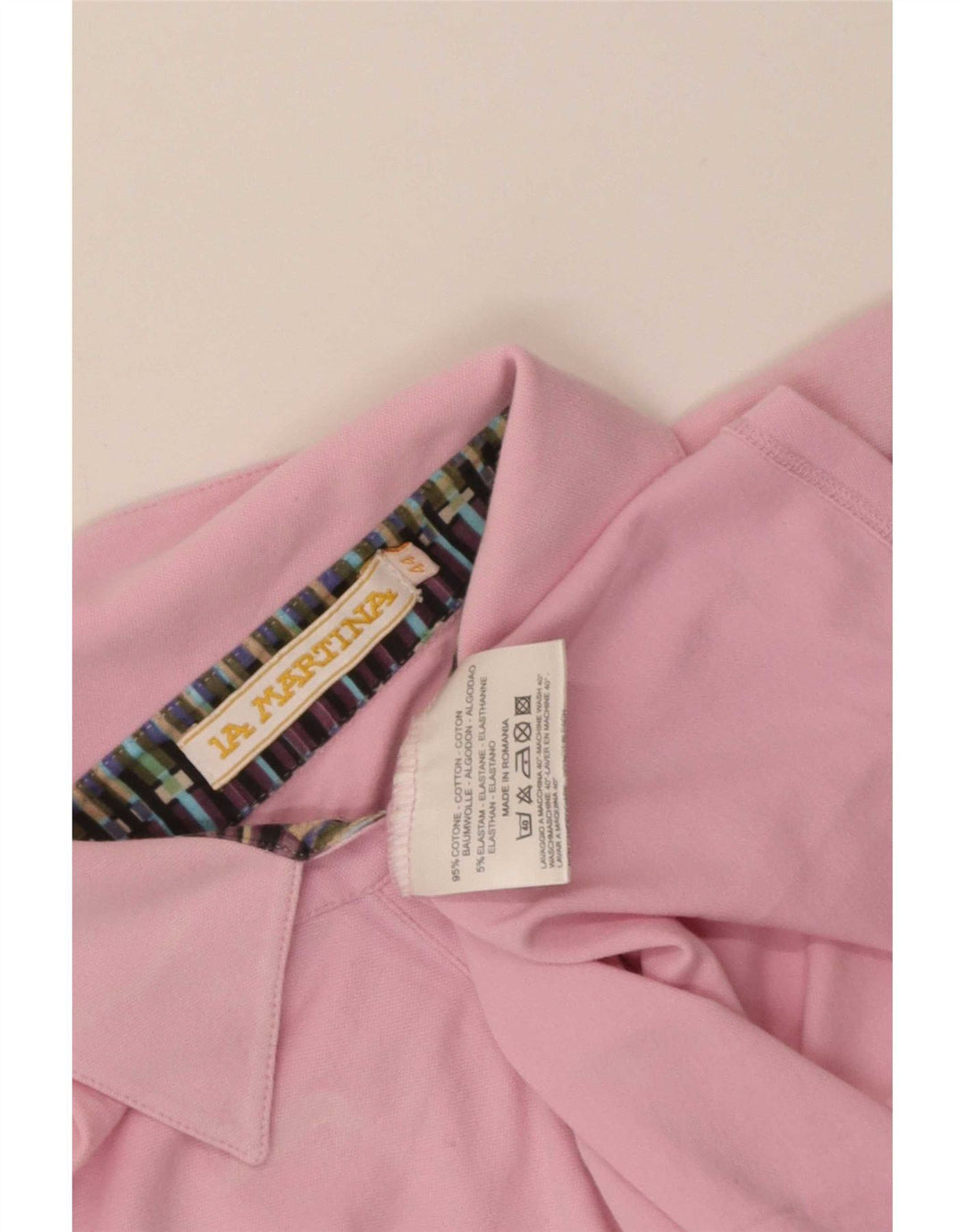 La Martina Tricou Polo pentru Femei IT 44 Medium Roz Bumbac
