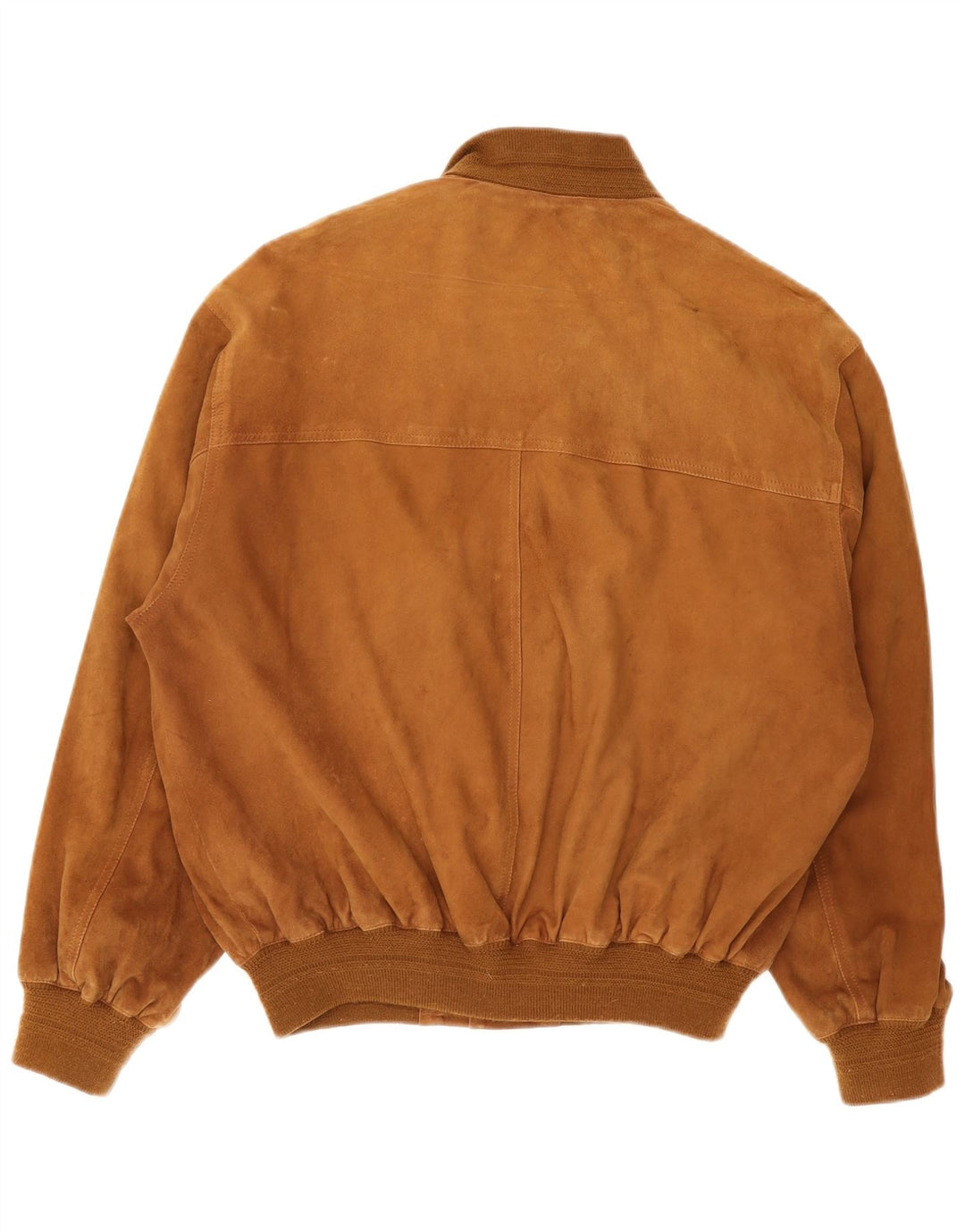 Bomber Vintage pentru bărbați din piele intoarsa IT 48 Maro Mediu
