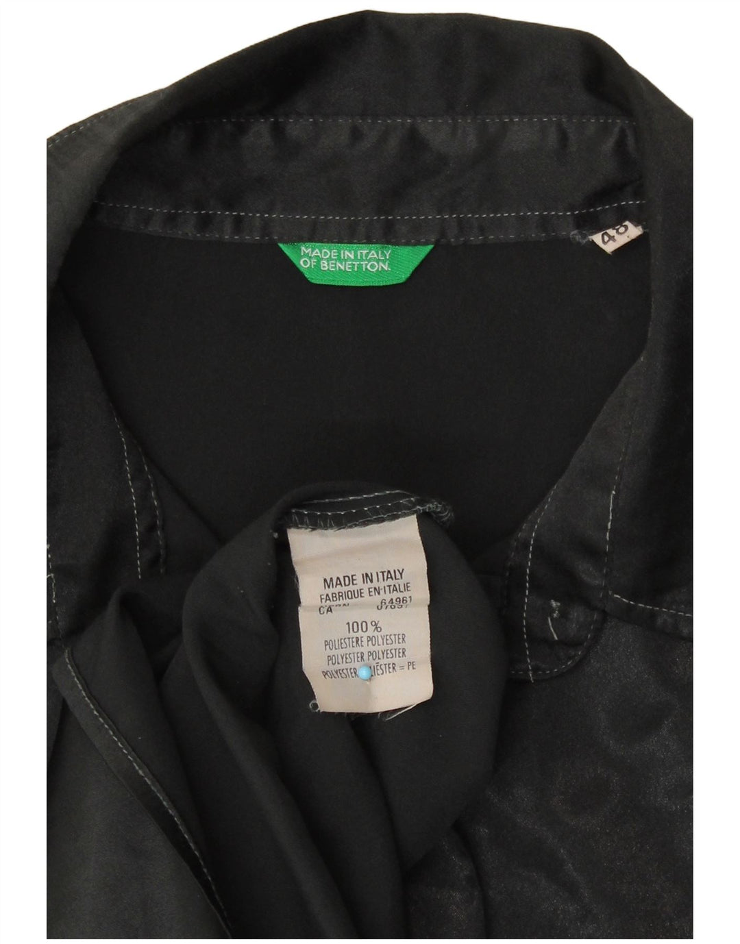 Cămașă Benetton pentru femei IT 48 XL Poliester cu imprimeu animal negru