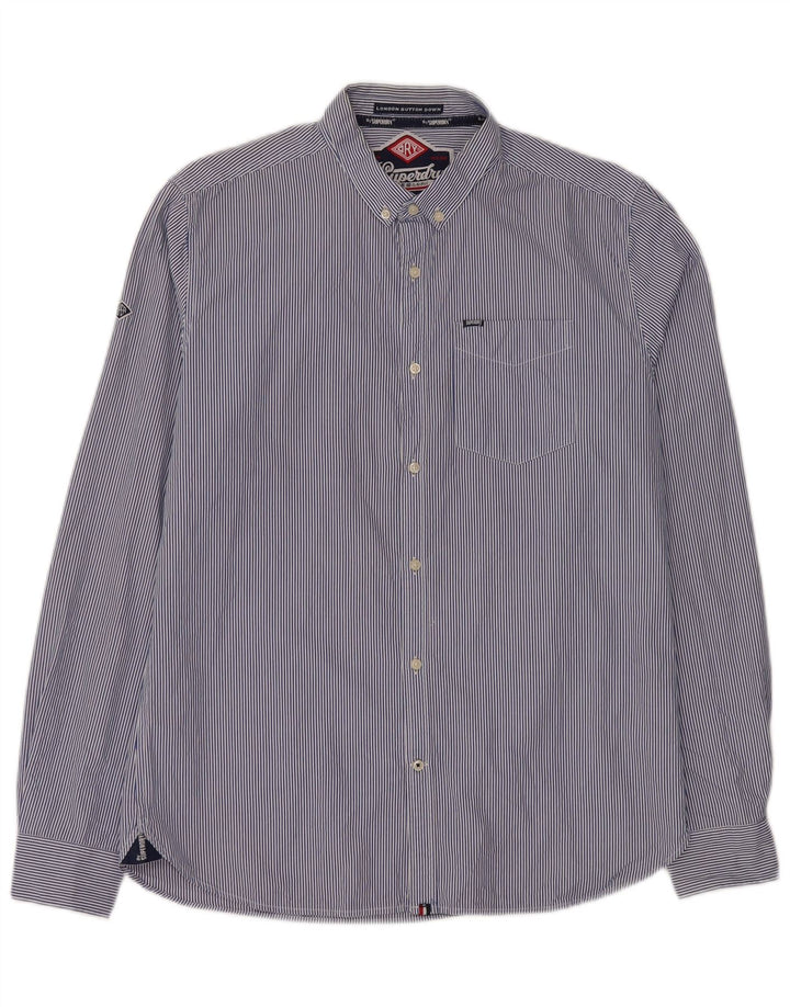 Cămașă pentru bărbați Superdry XL Blue Pinstripe Bumbac